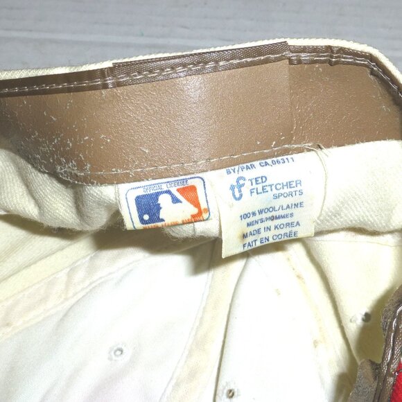 VTG Ted Fletcher Sports Cincinnati Reds Youth Size 100% Wool Hat PLEASE READ - Picture 7 of 8